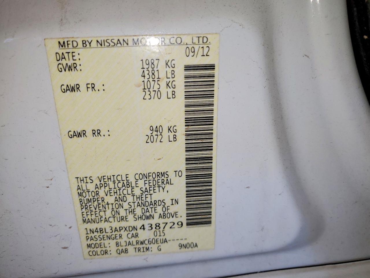 2013 Nissan Altima 3.5s