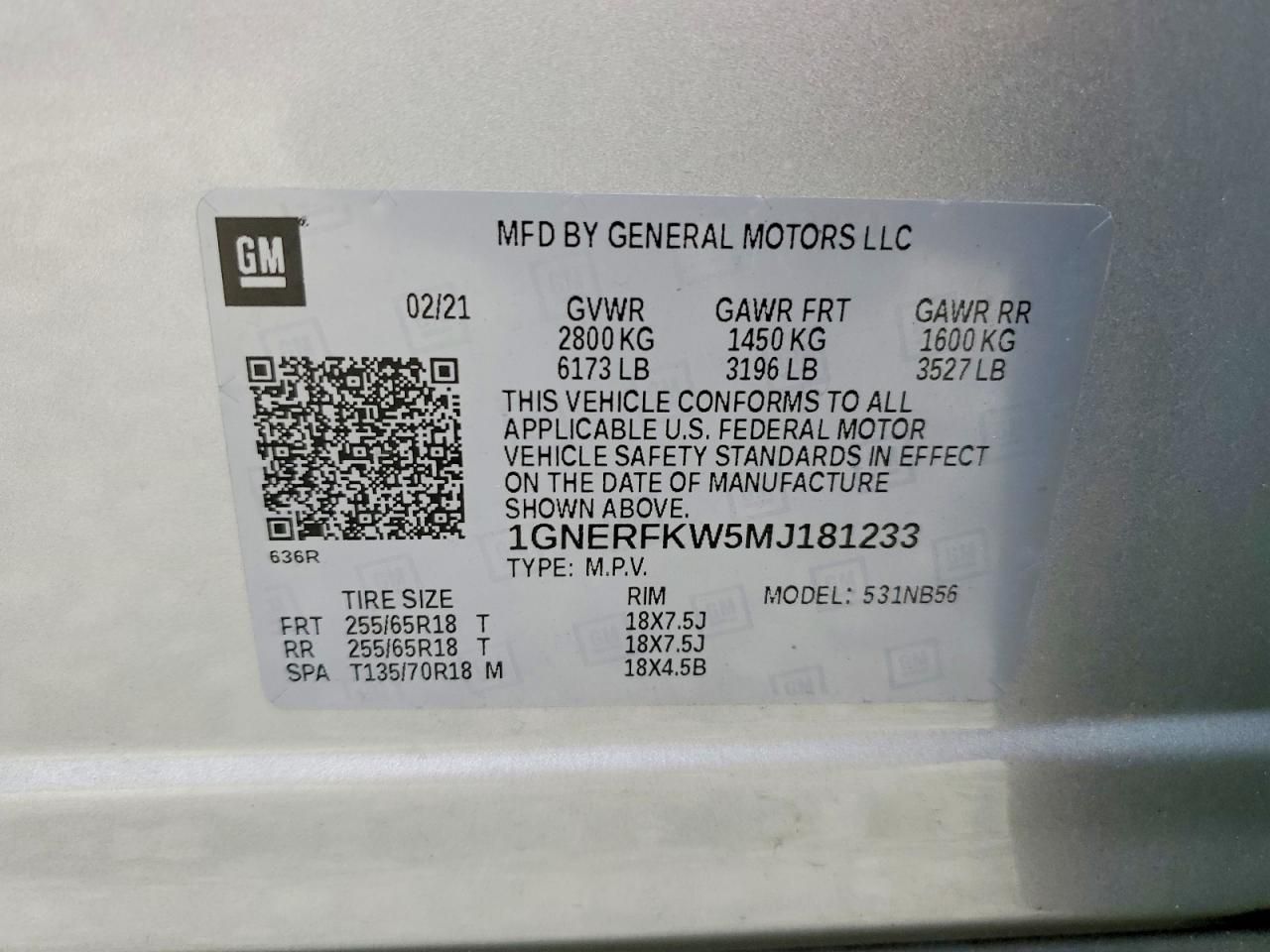 2021 Chevrolet Traverse ls