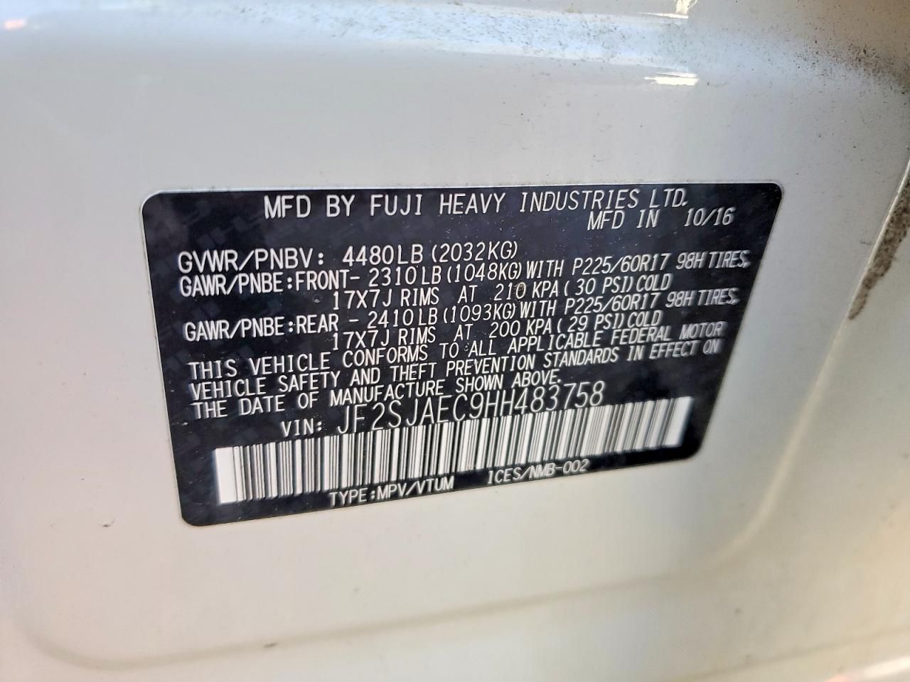 2017 Subaru Forester 2.5i Premium