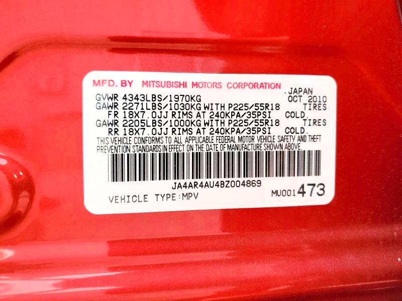 2011 Mitsubishi Outlander Sport