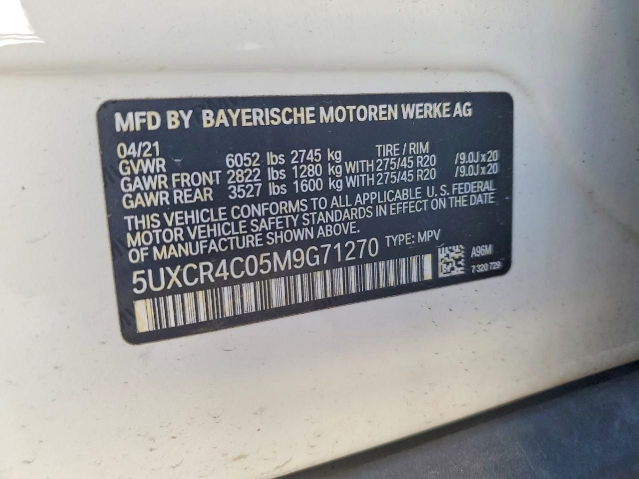 2021 BMW X5 Sdrive 40I