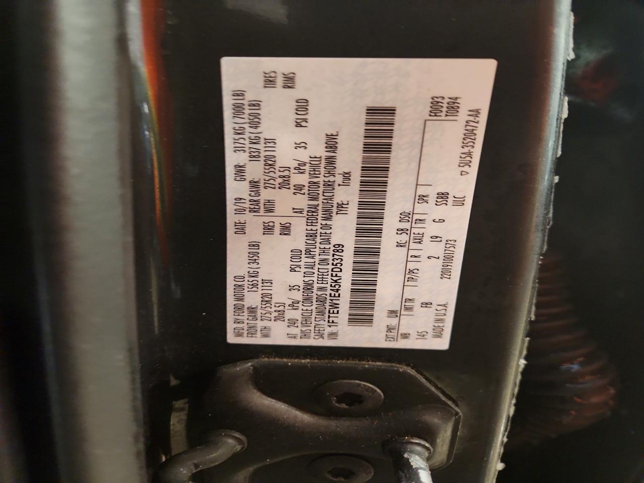 2019 Ford F150 Supercrew