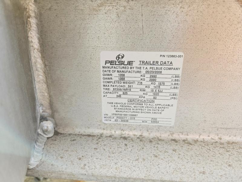 2008 Pelsue Podatt-D72 Fiber Optic Trailer