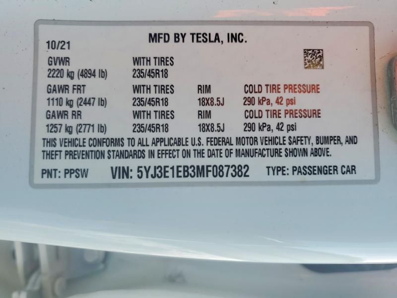 2021 Tesla Model 3