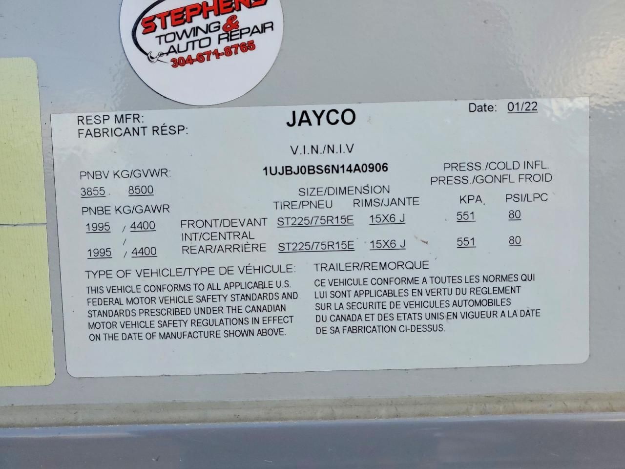 2022 Jayco White Hawk