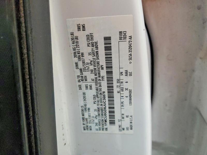 2018 Ford Escape se