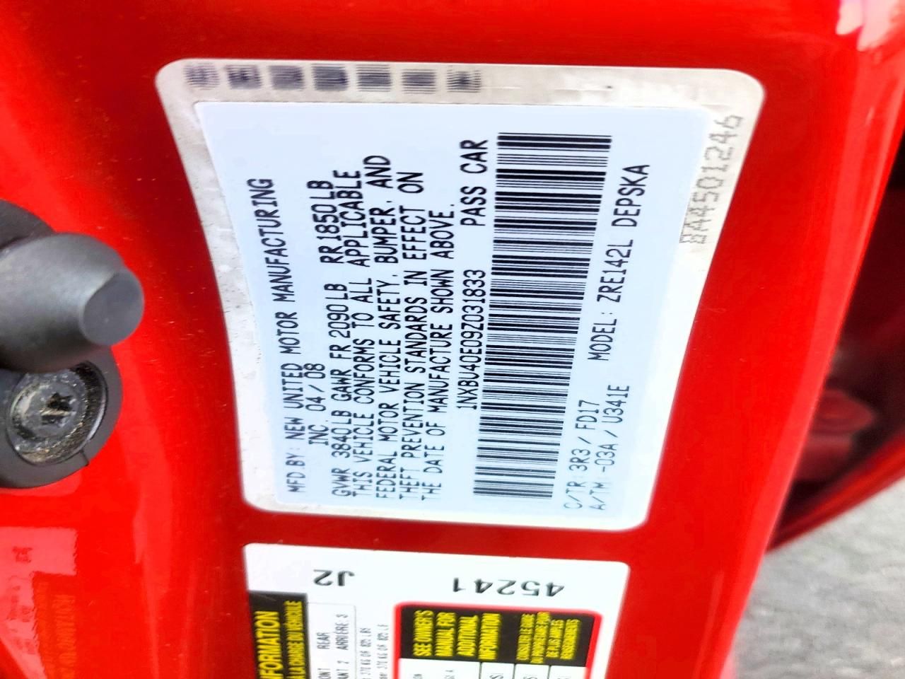 2009 Toyota Corolla Base