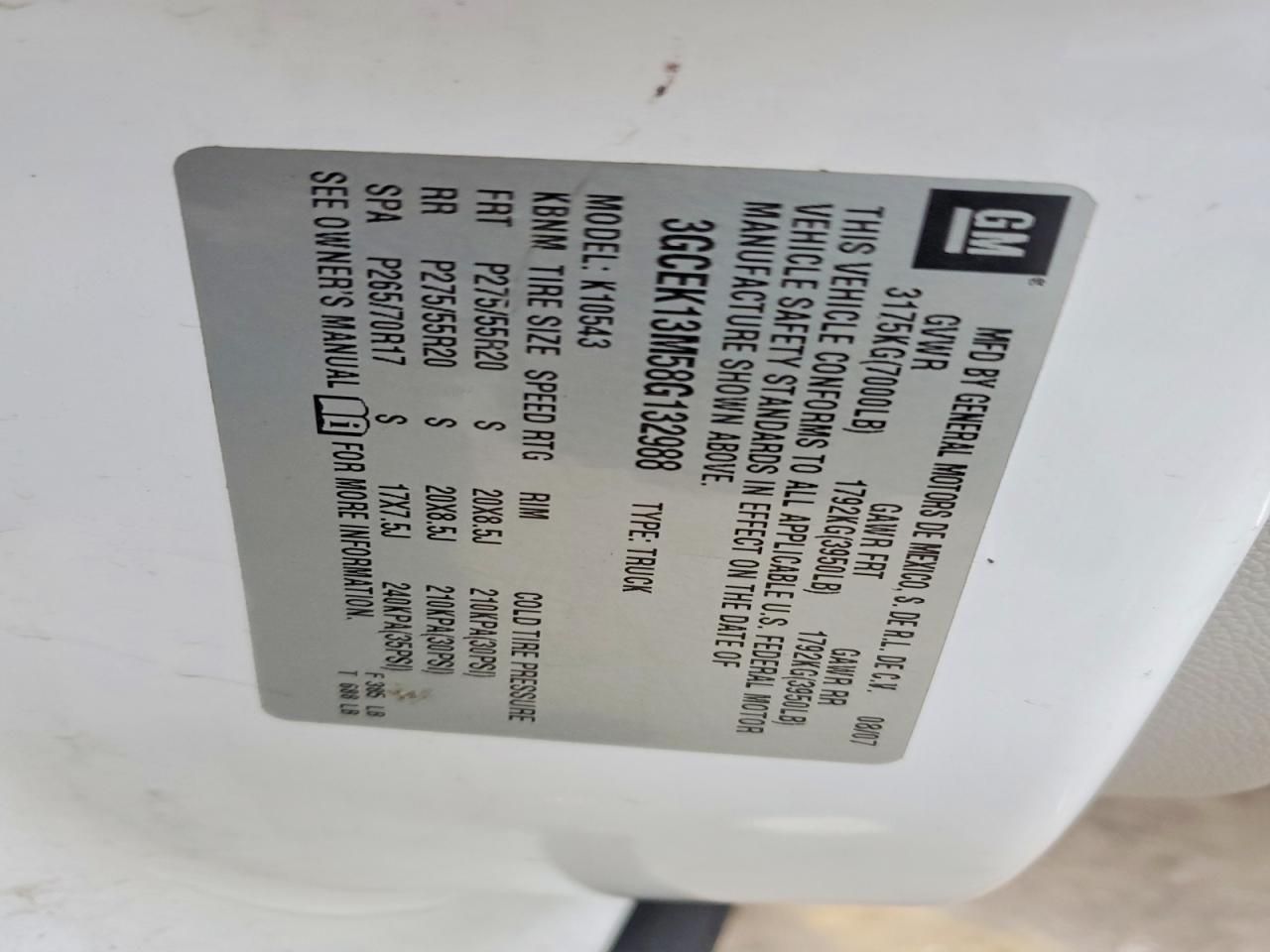 2008 Chevrolet Silverado K1500