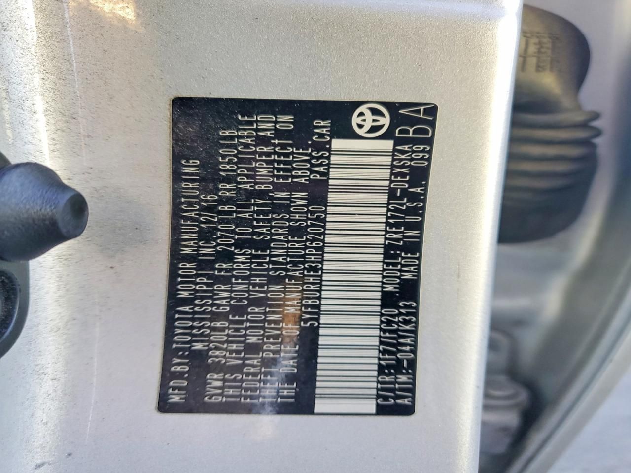 2017 Toyota Corolla l