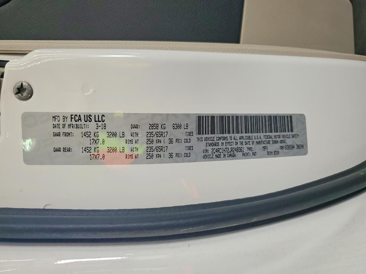 2018 Chrysler Pacifica Hybrid Touring Plus