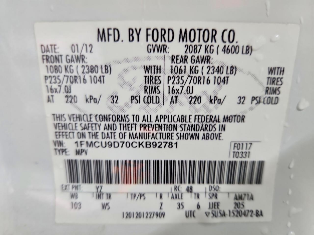 2012 Ford Escape xlt
