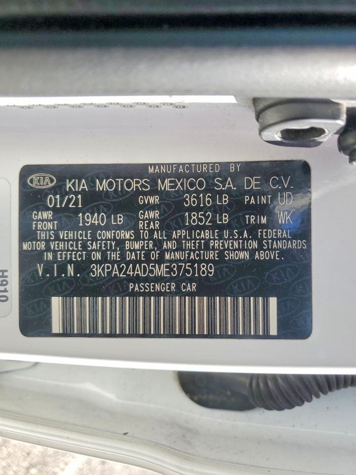 2021 KIA Rio lx