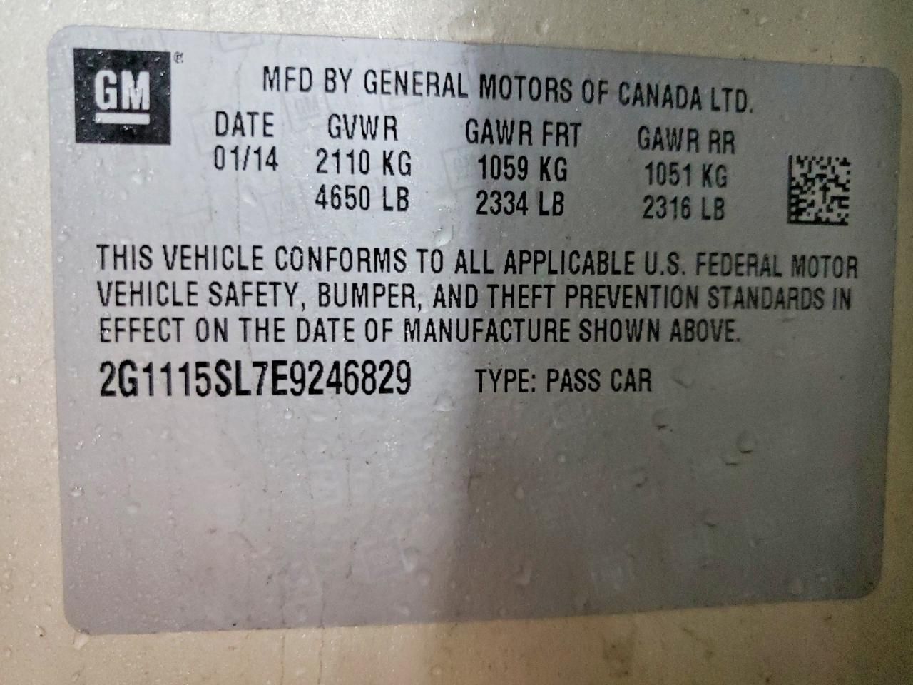 2014 Chevrolet Impala lt