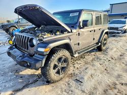 Jeep Wrangler salvage cars for sale: 2021 Jeep Wrangler Unlimited Sport