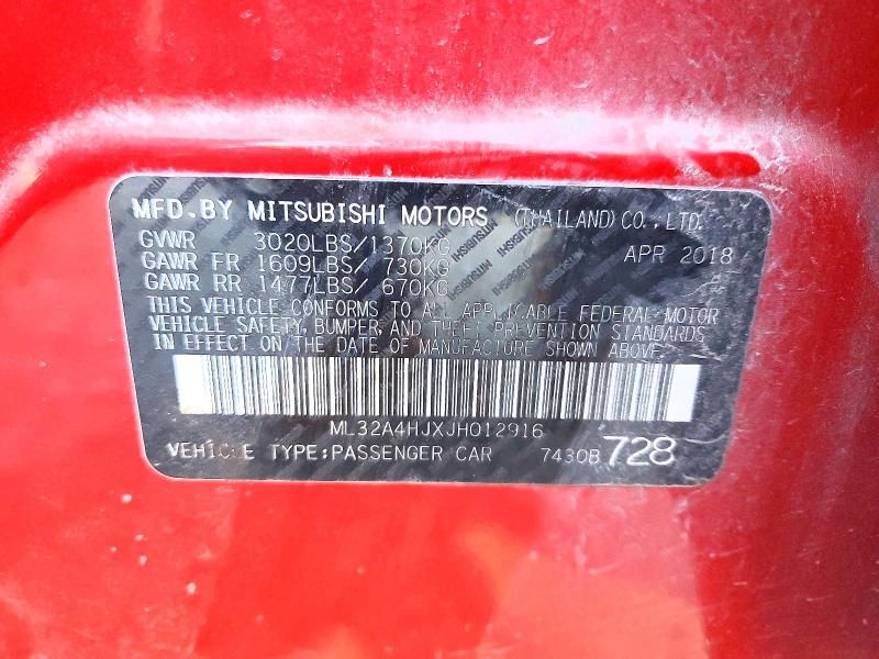 2018 Mitsubishi Mirage se