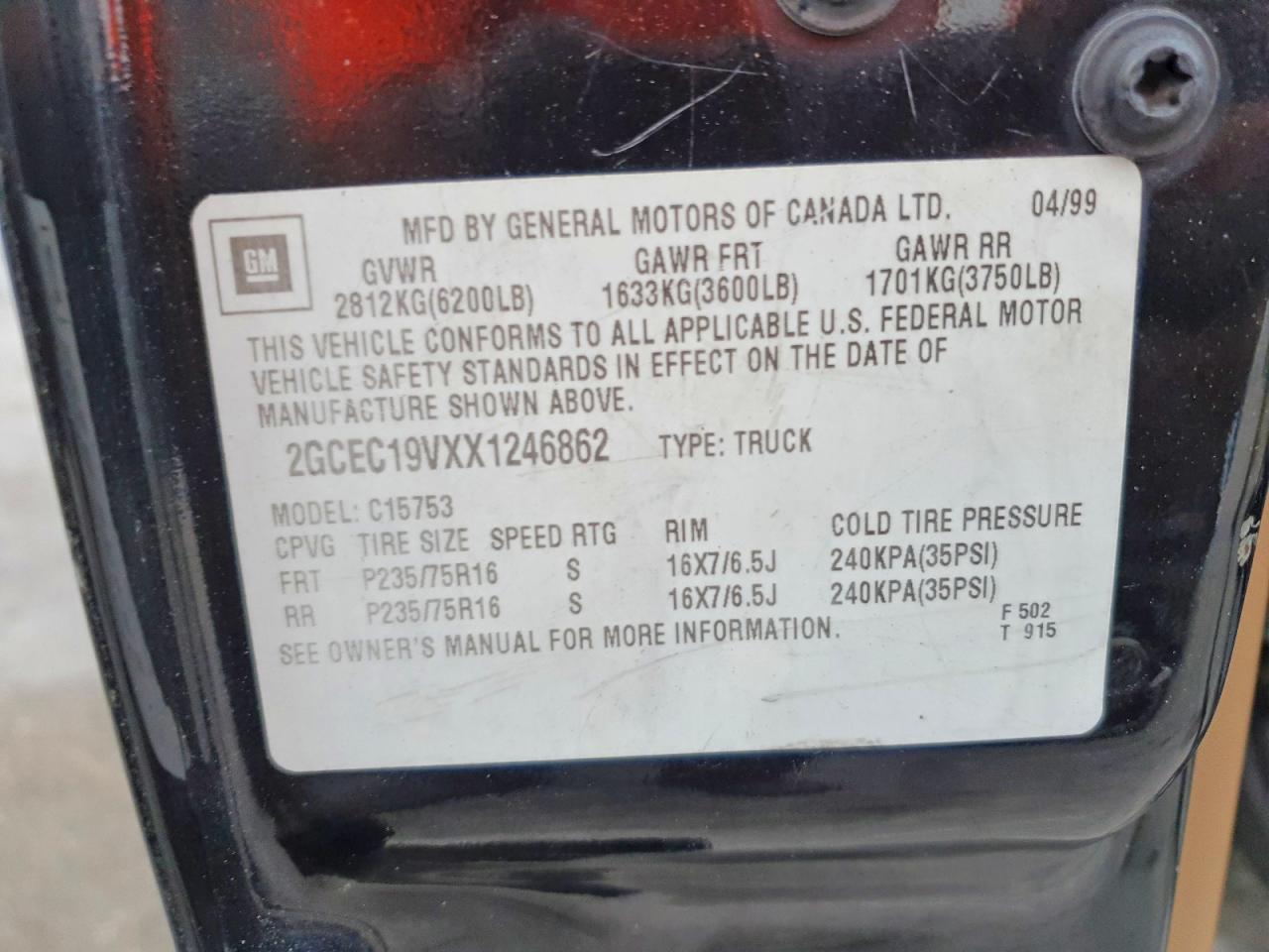 1999 Chev Silverado C1500