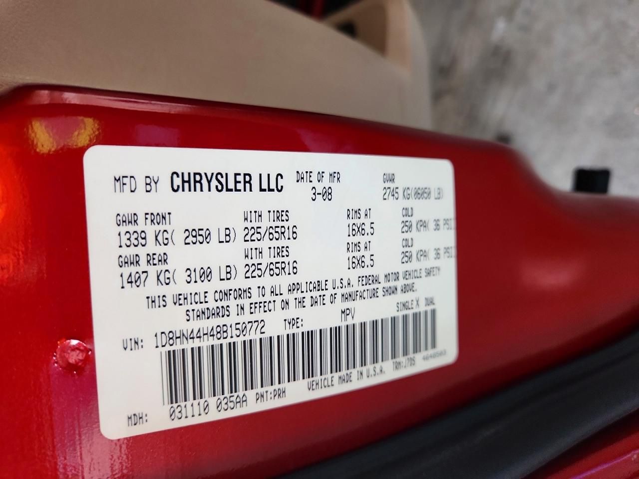 2008 Dodge Grand Caravan se