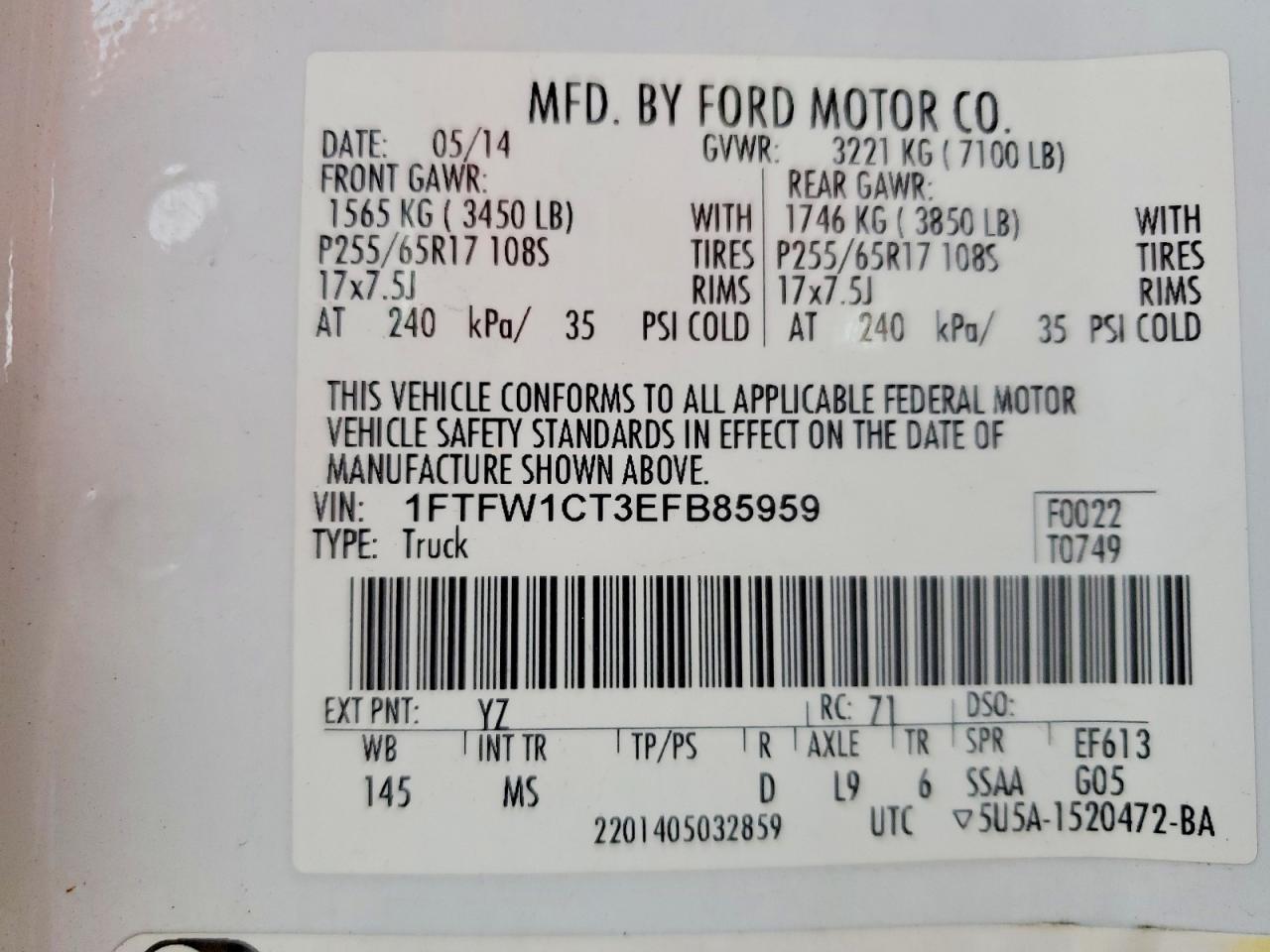 2014 Ford F150 Supercrew