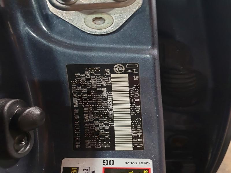 2016 Toyota Corolla l