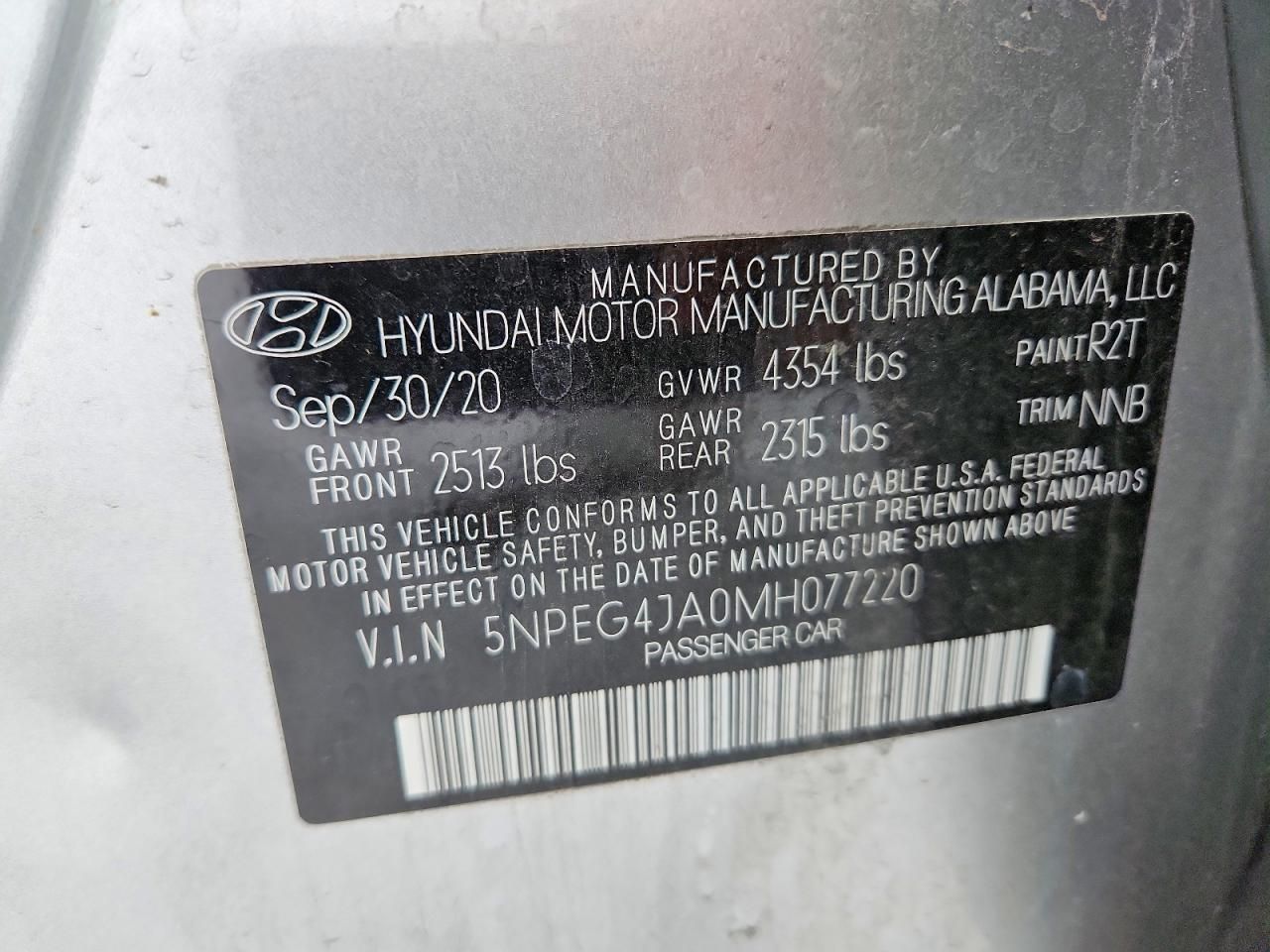 2021 Hyundai Sonata se