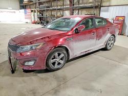 Salvage cars for sale from Copart Eldridge, IA: 2015 KIA Optima lx