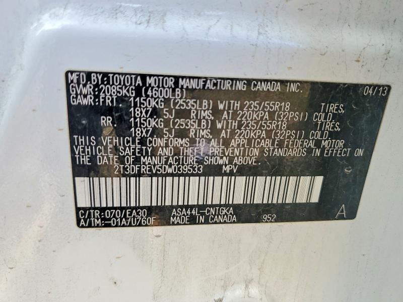 2013 Toyota Rav4 Limited