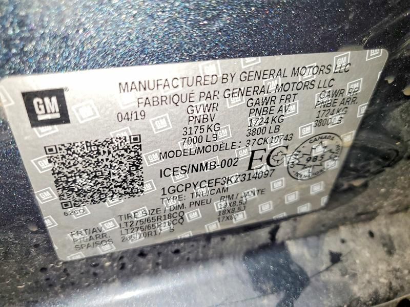 2019 Chevrolet Silverado K1500 Trail Boss Custom