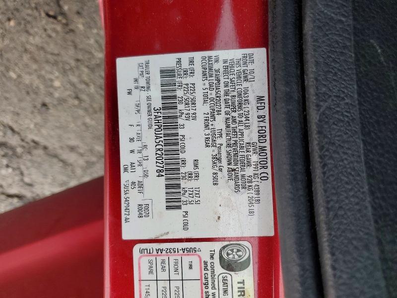 2012 Ford Fusion sel