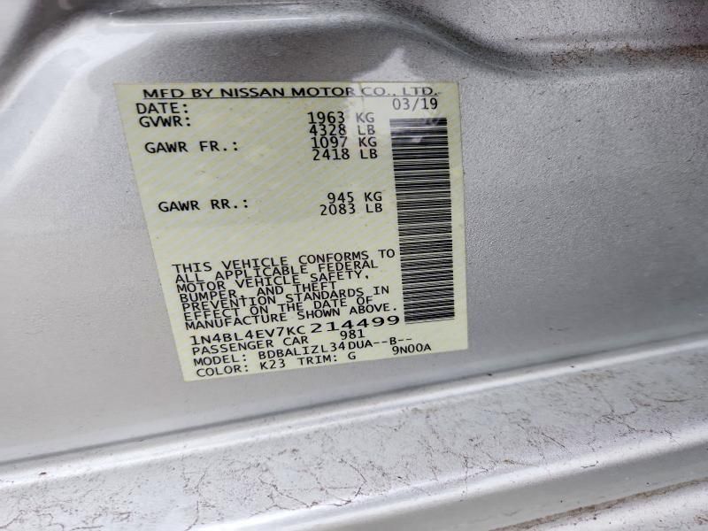 2019 Nissan Altima sl