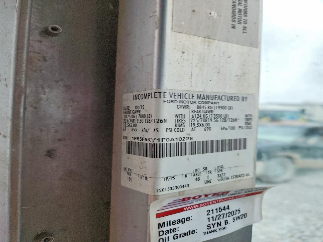 2015 Ford Delivery Truck