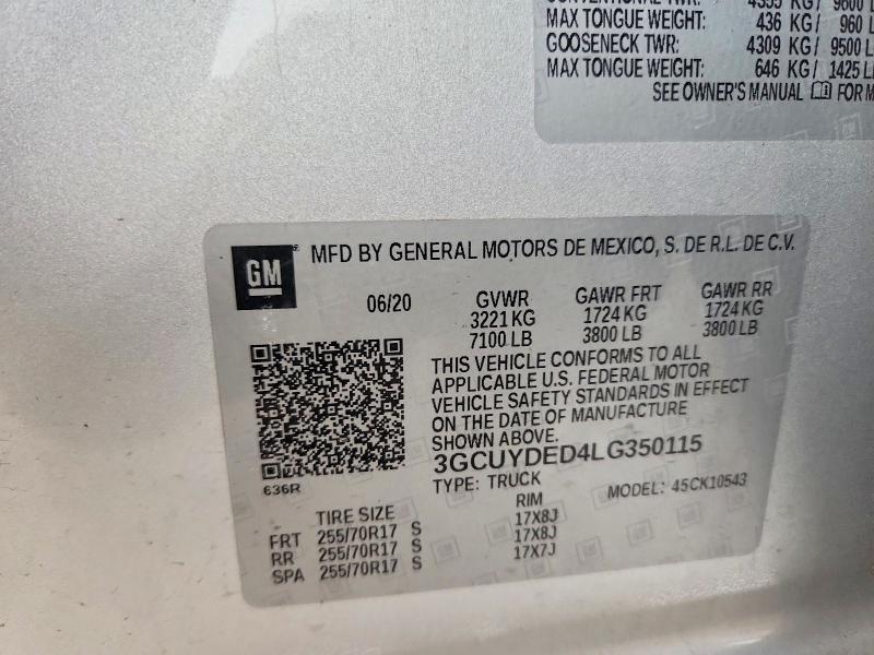 2020 Chevrolet Silverado K1500 lt