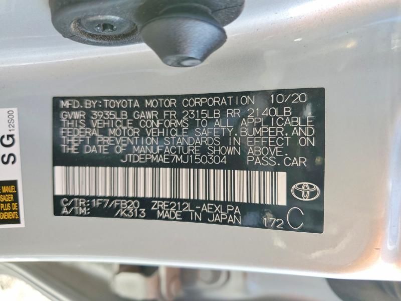 2021 Toyota Corolla le