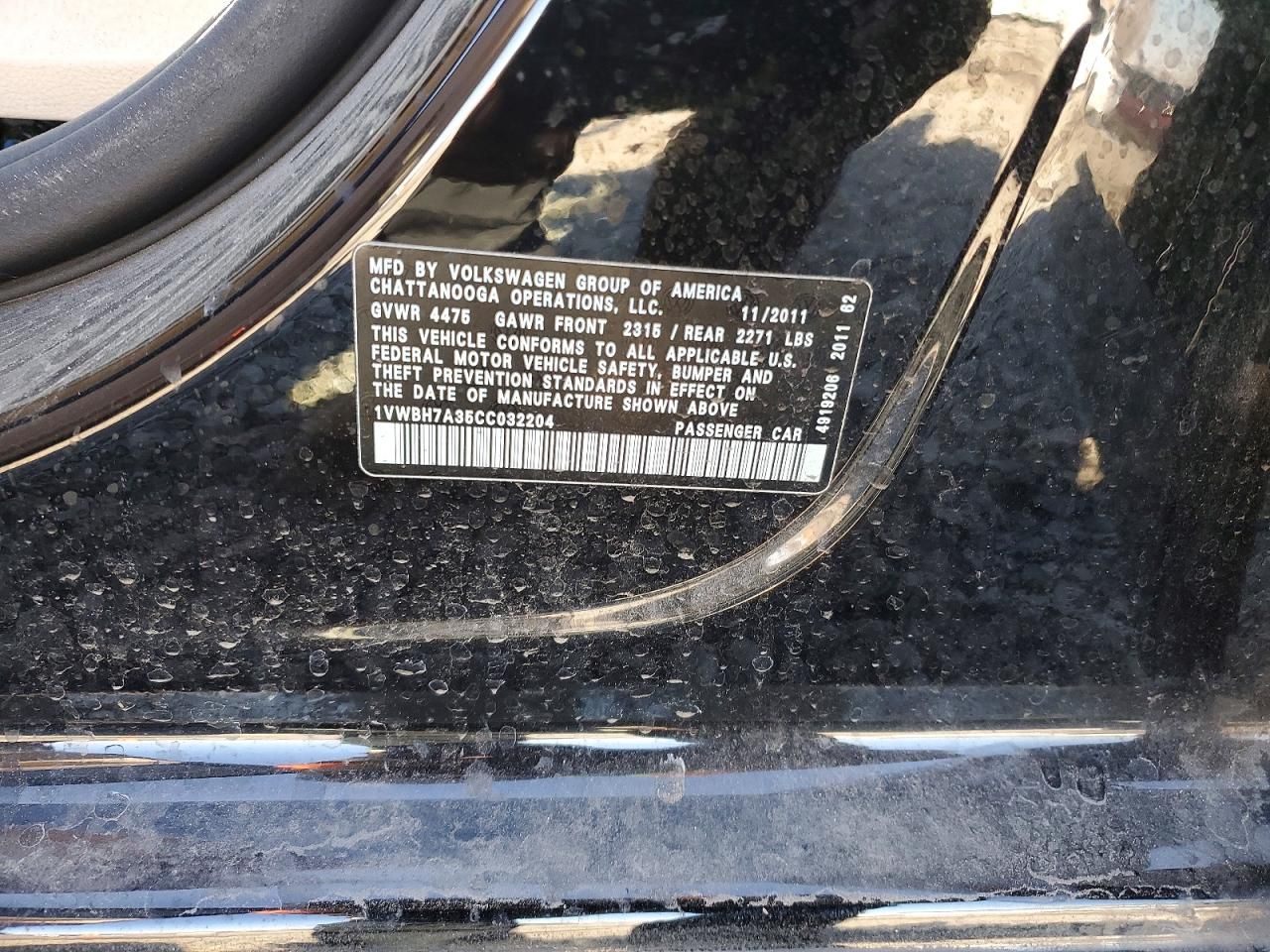 2012 Volkswagen Passat se