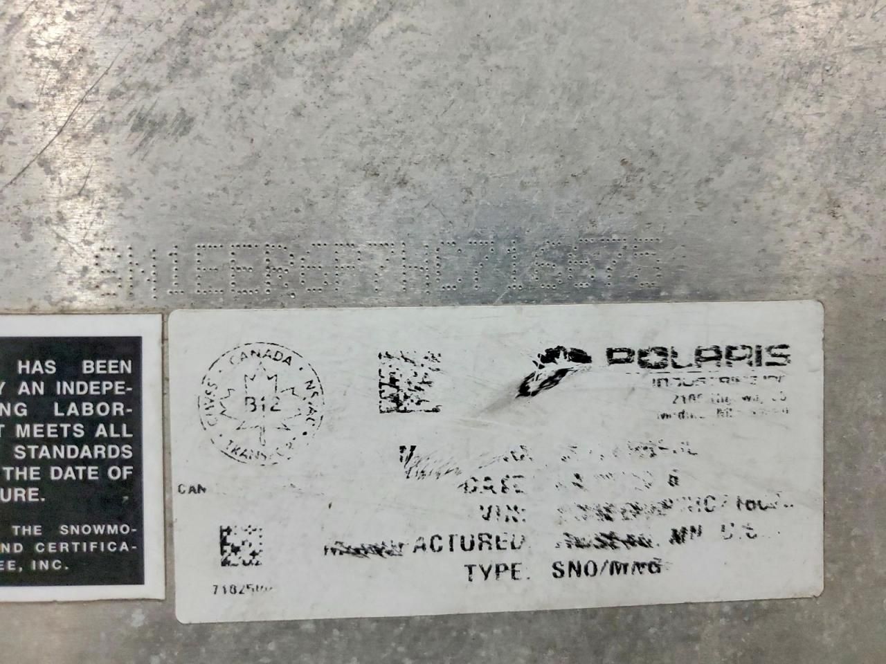 2017 Polaris 600 Switchback sp 14