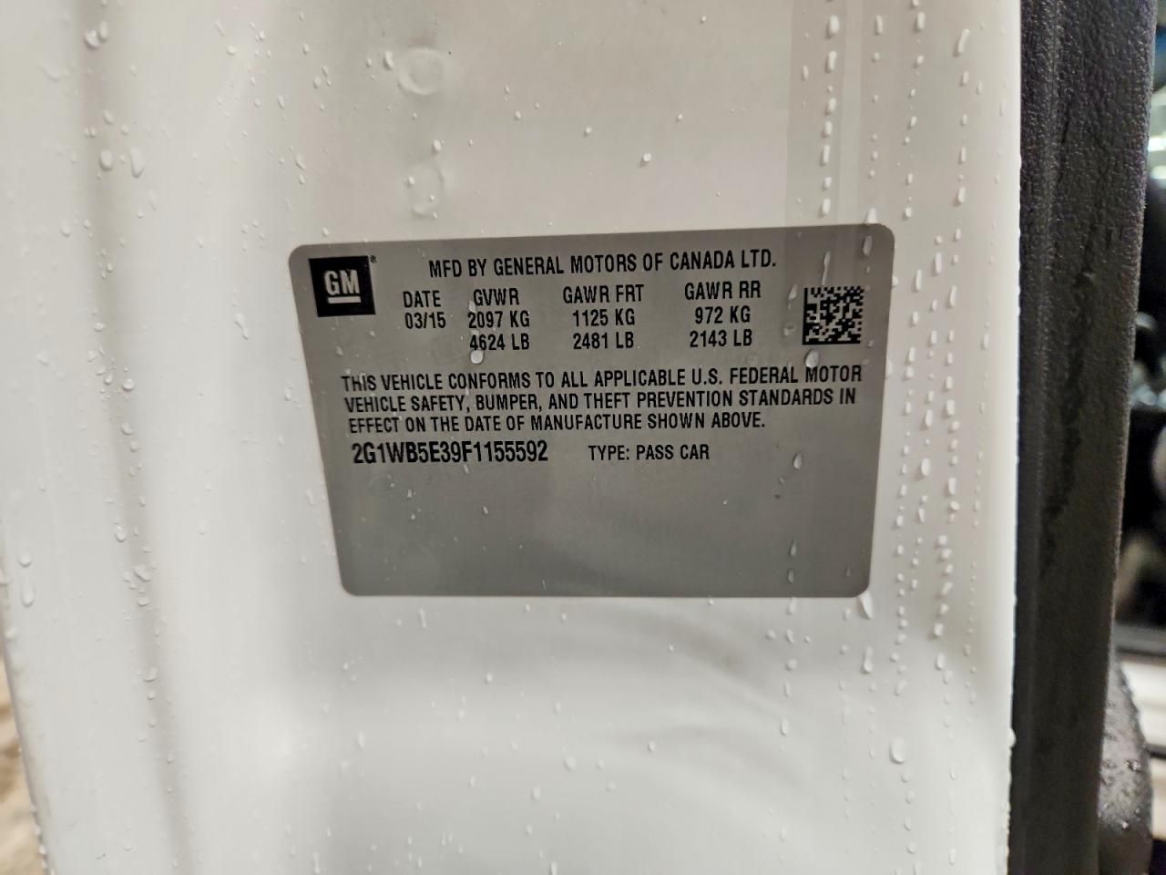 2015 Chevrolet Impala Limited lt