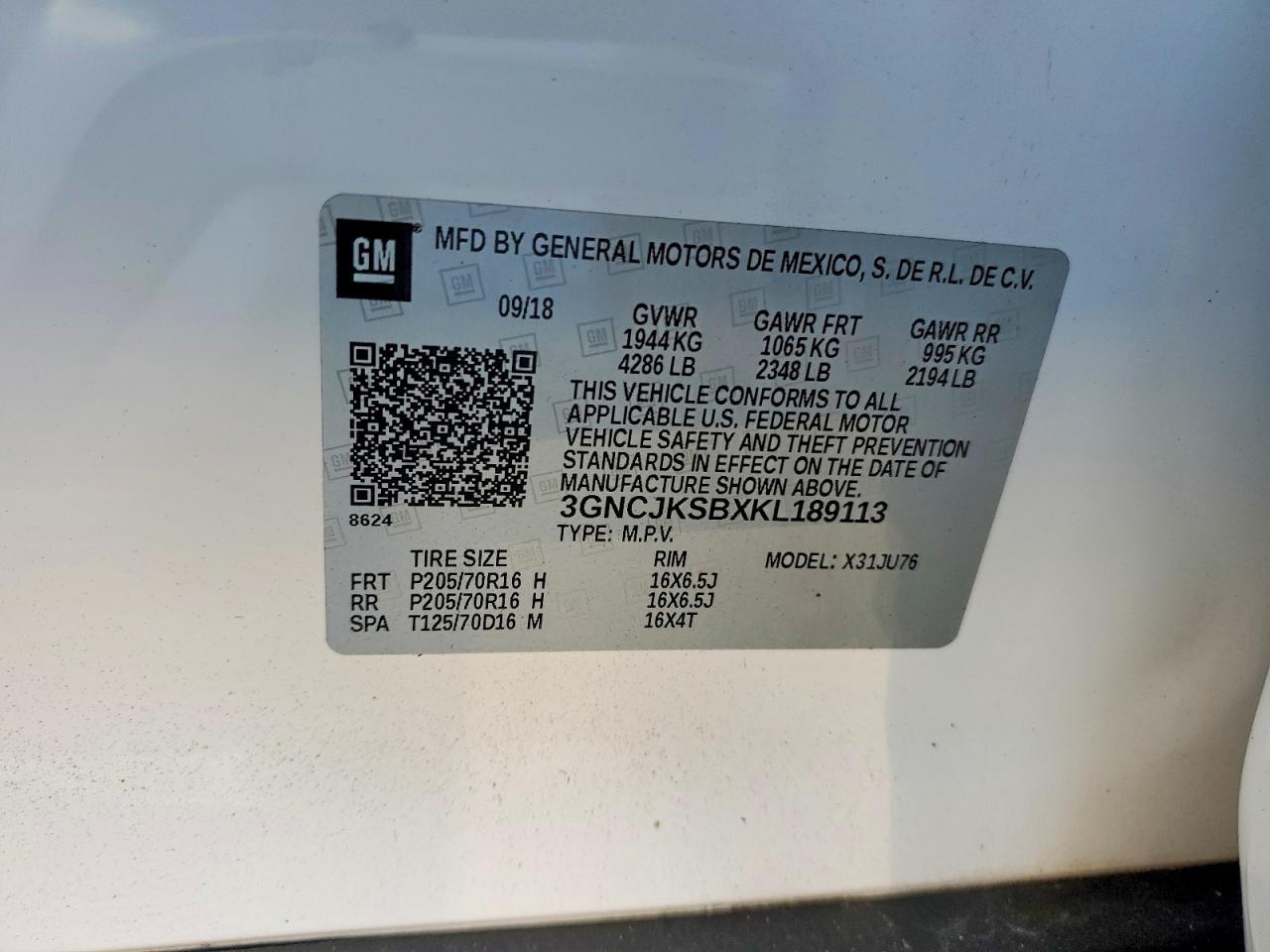 2019 Chevrolet Trax ls