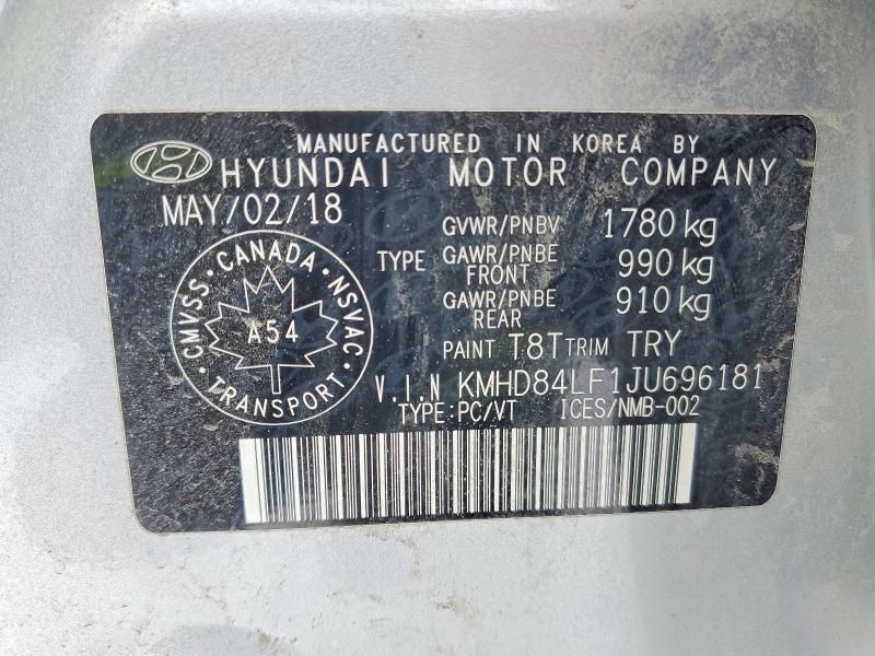 2018 Hyundai Elantra sel