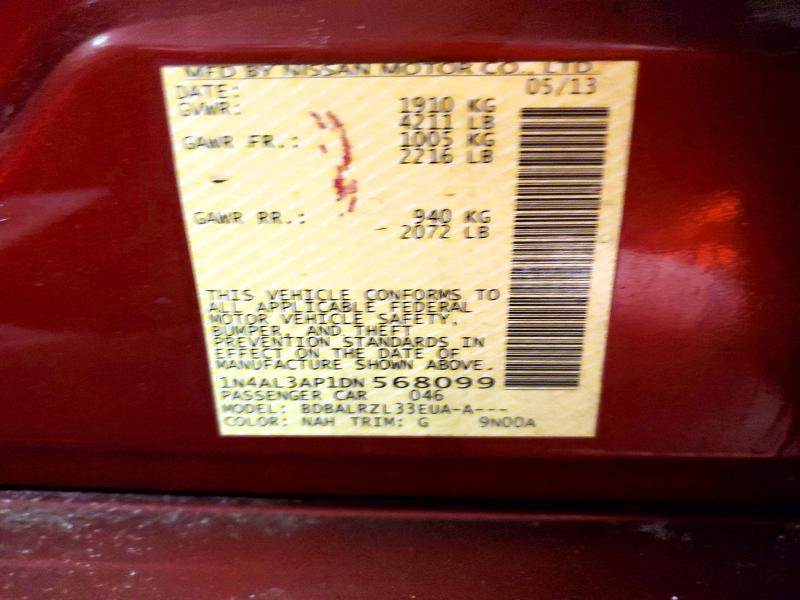 2013 Niss Altima 2.5 s