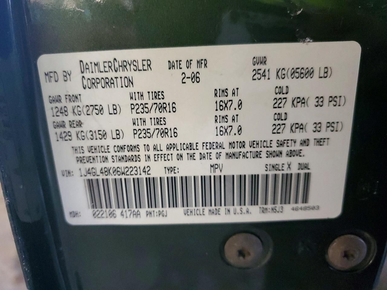 2006 Jeep Liberty Sport