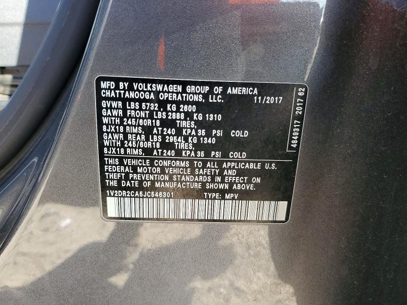 2018 Volkswagen Atlas se