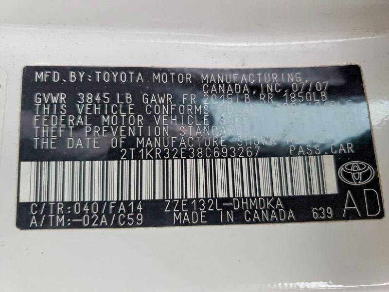 2008 Toyota Corolla Matrix xr