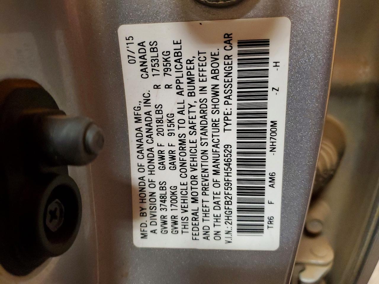 2015 Honda Civic lx