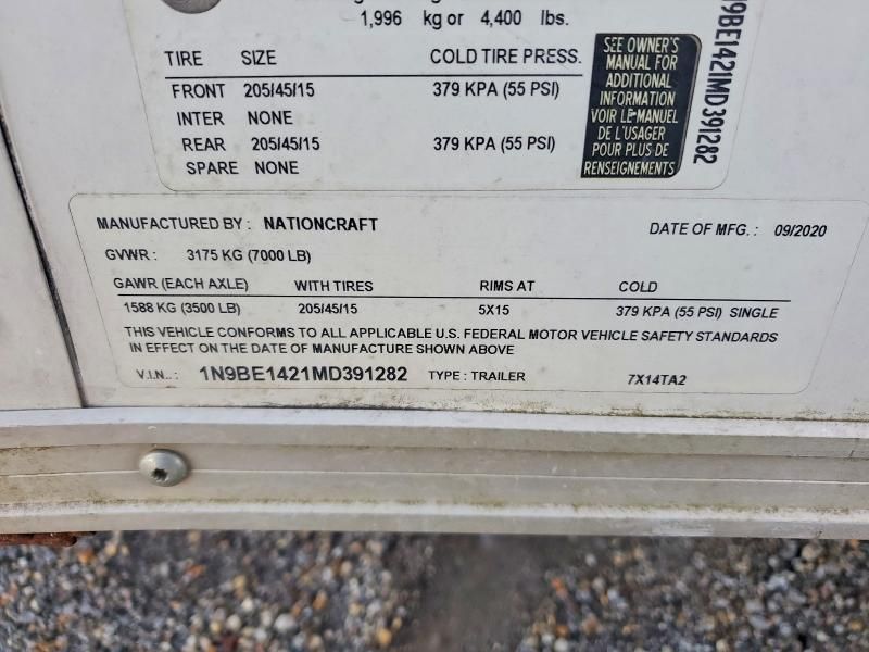 2021 Nati Trailer-Enclosed Cargo Trailer