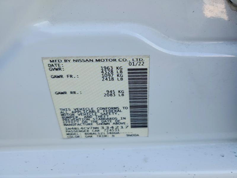 2022 Nissan Altima sr