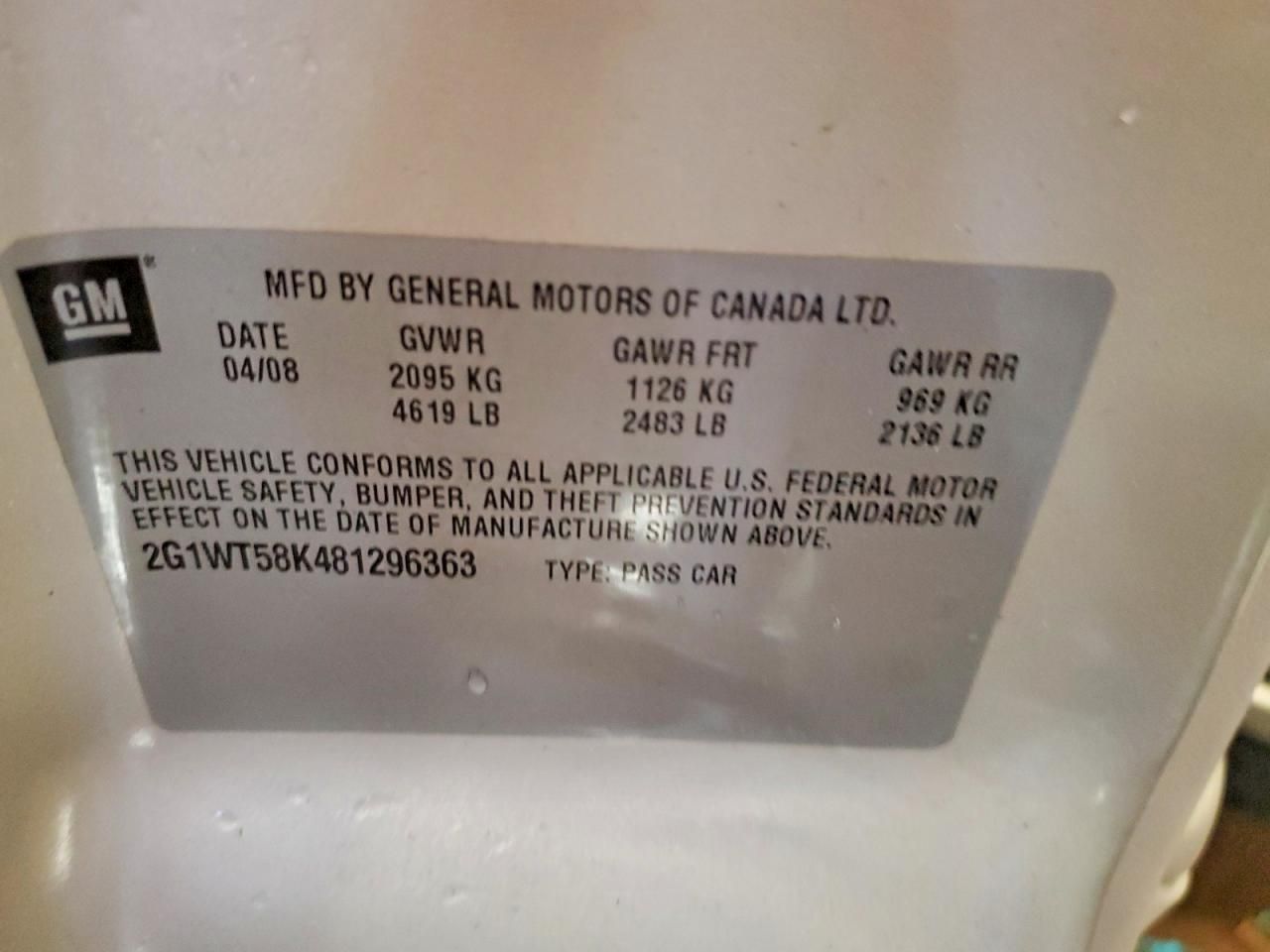 2008 Chevrolet Impala lt