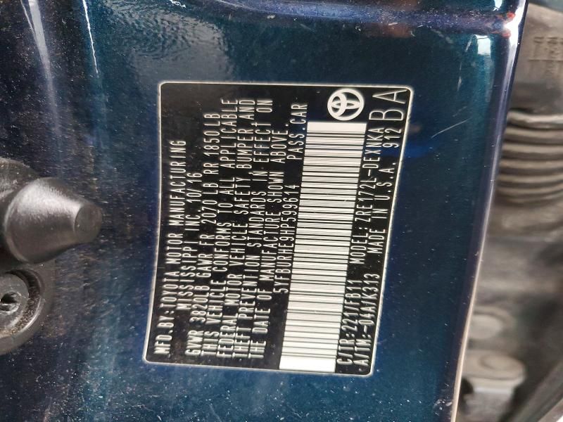 2017 Toyota Corolla l