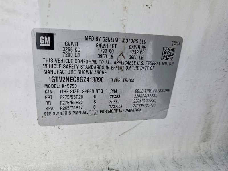 2016 GMC Sierra K1500 slt