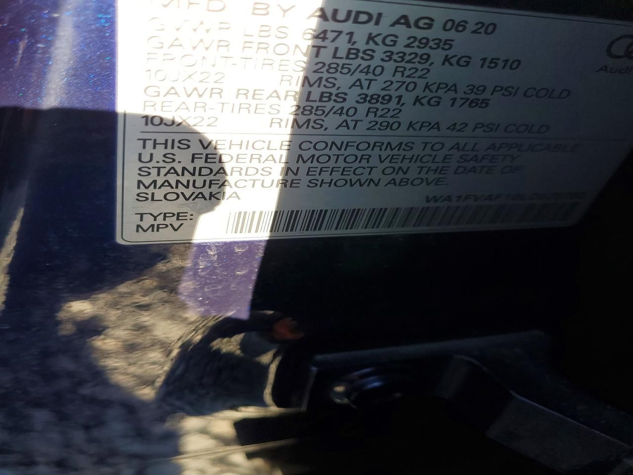 2020 Audi Q8 Prestige S-line