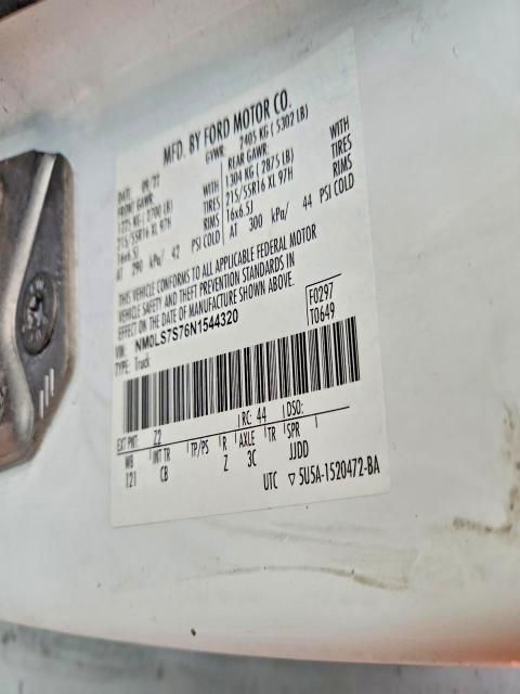 2022 Ford Transit Connect Utility / Service van