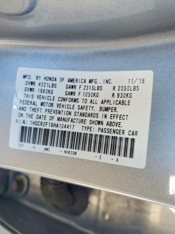 2017 Honda Accord Sport Special Edition